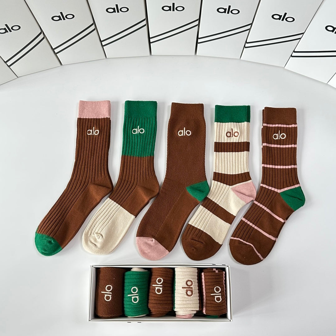 Alo Crew Socks - 5-Pair Pack
