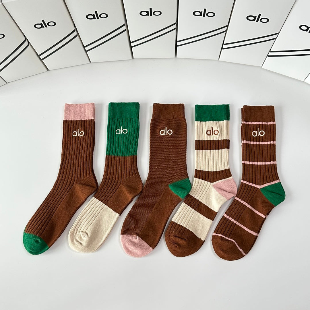 Alo Crew Socks - 5-Pair Pack