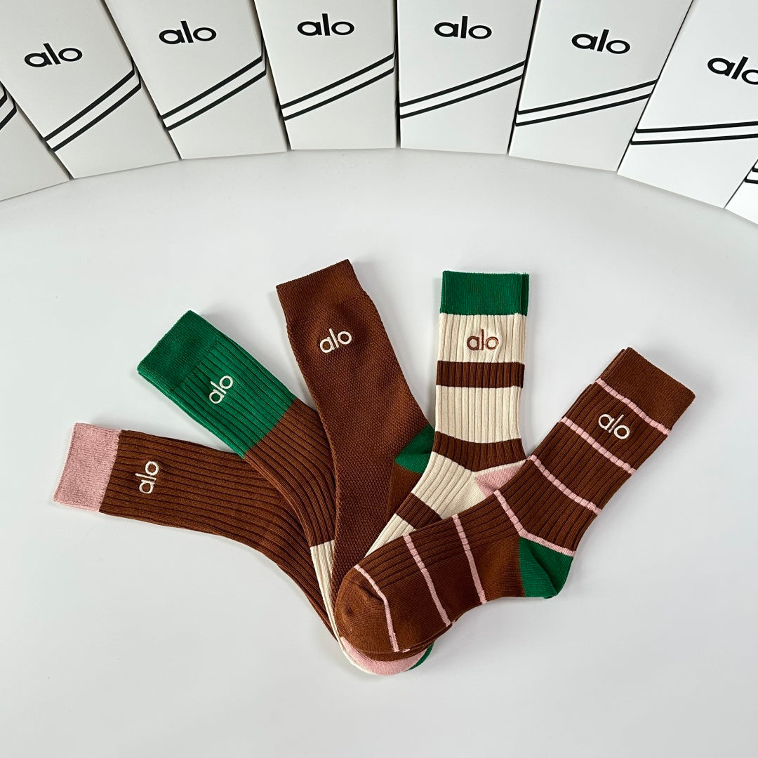 Alo Crew Socks - 5-Pair Pack