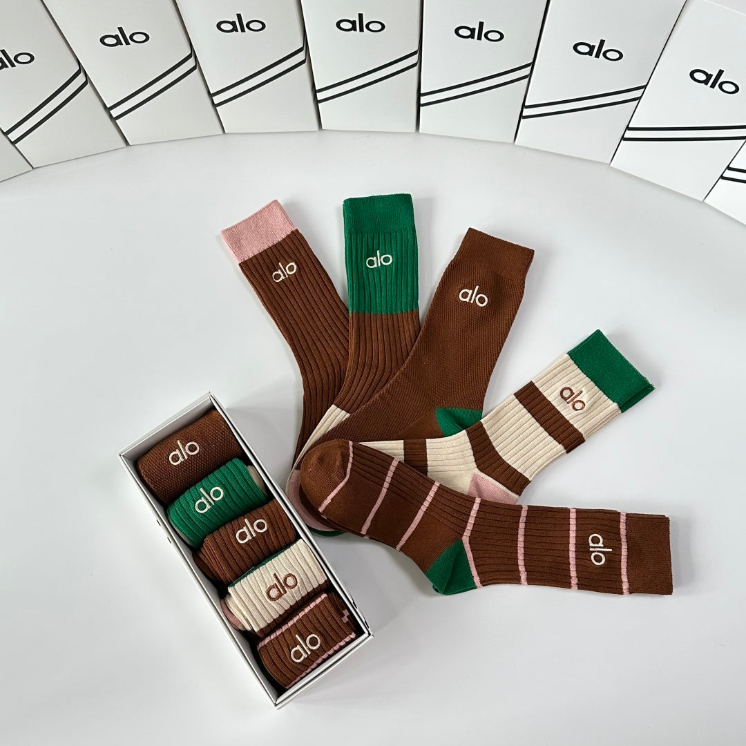 Alo Crew Socks - 5-Pair Pack