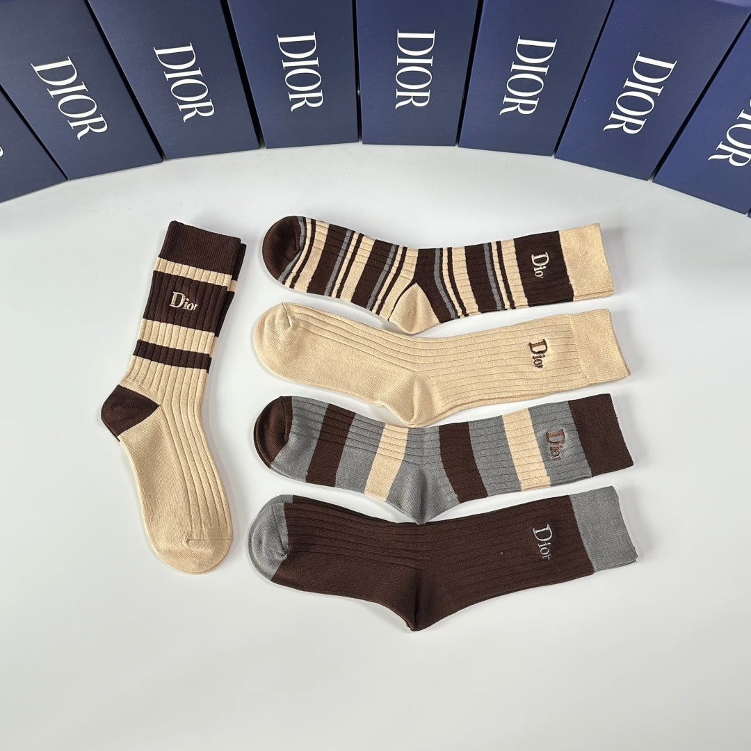 Dior Crew Socks - 5-Pair Pack