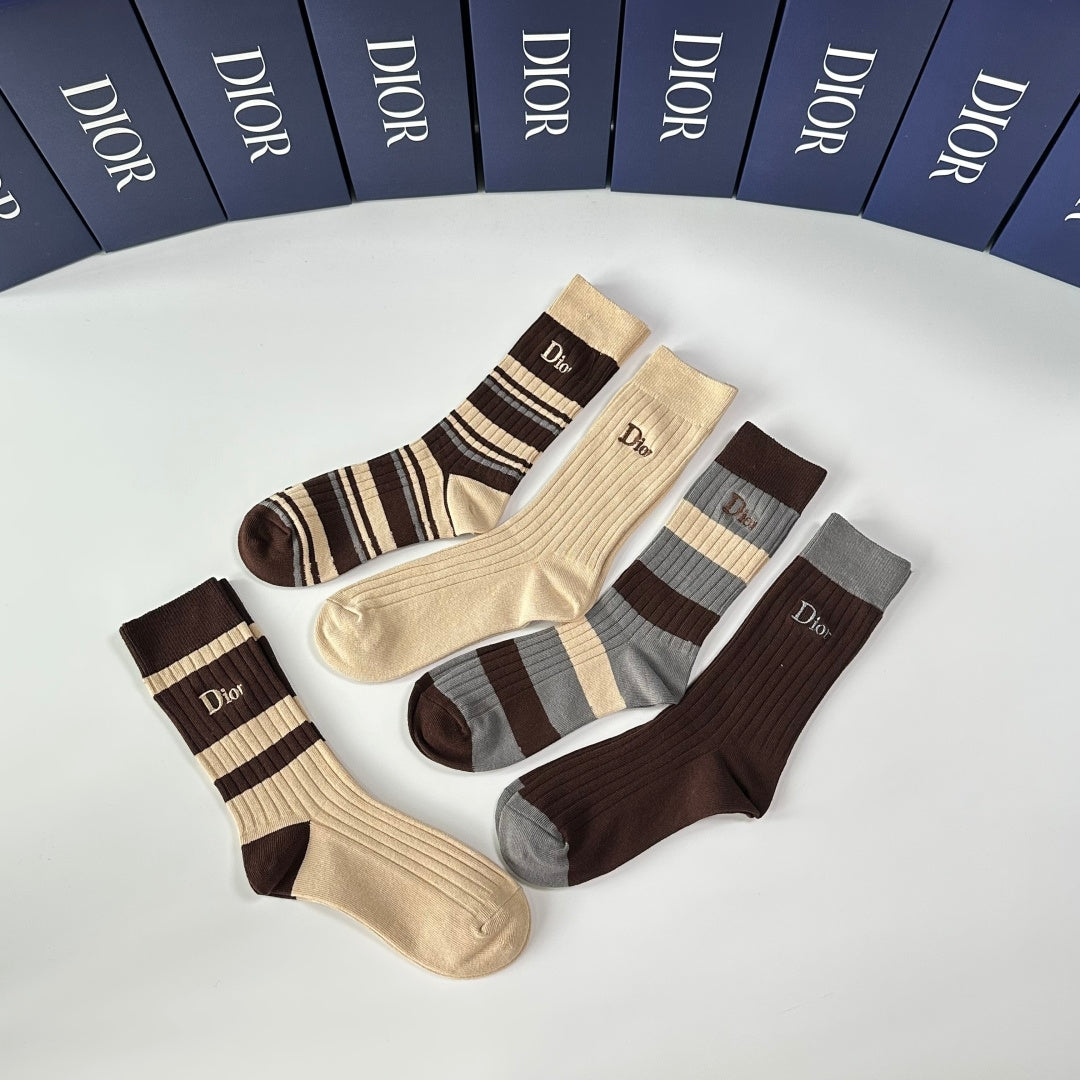 Dior Crew Socks - 5-Pair Pack