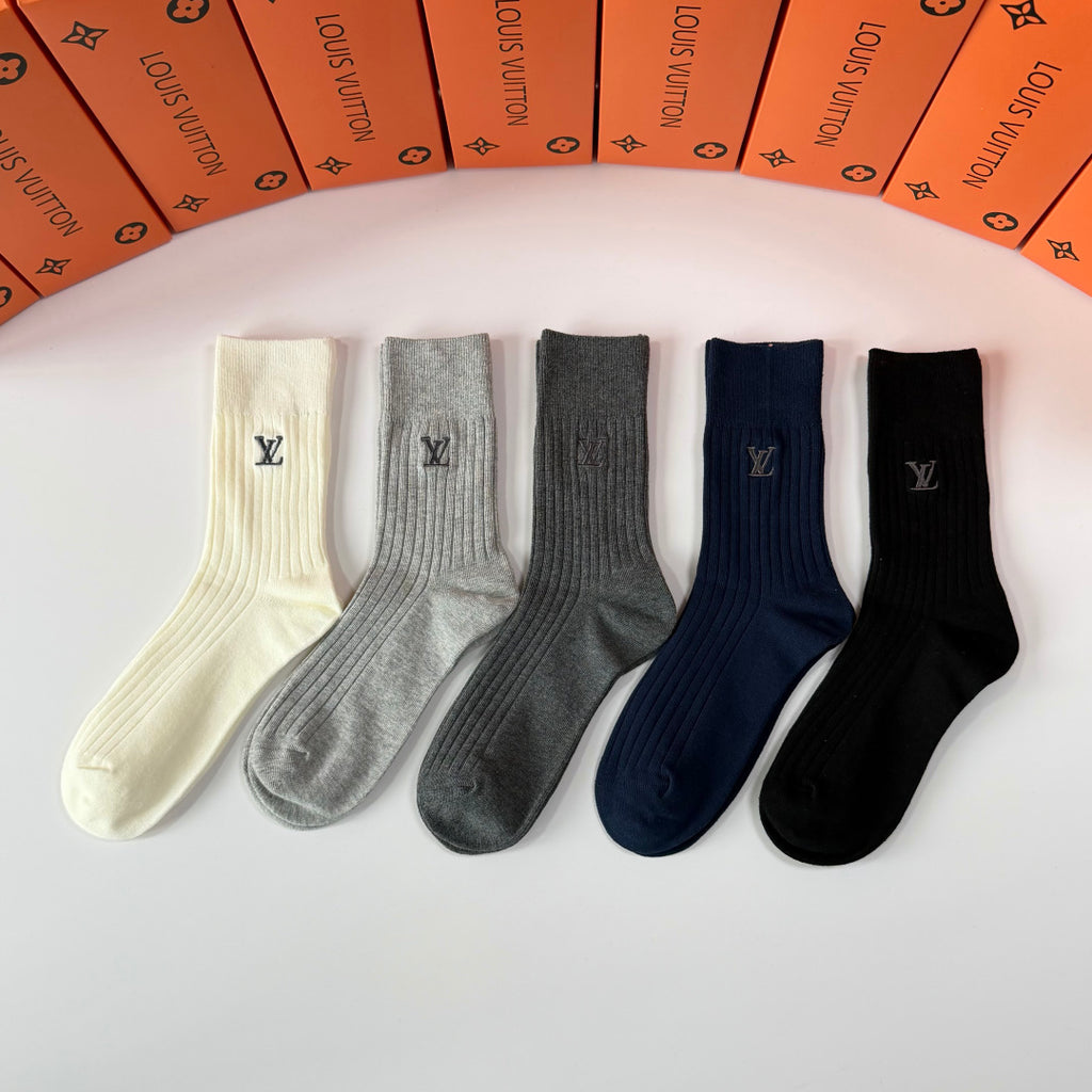 Louis Vuitton Crew Socks - 5-Pair Pack