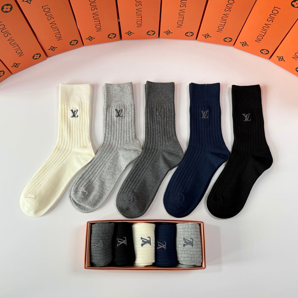 Louis Vuitton Crew Socks - 5-Pair Pack
