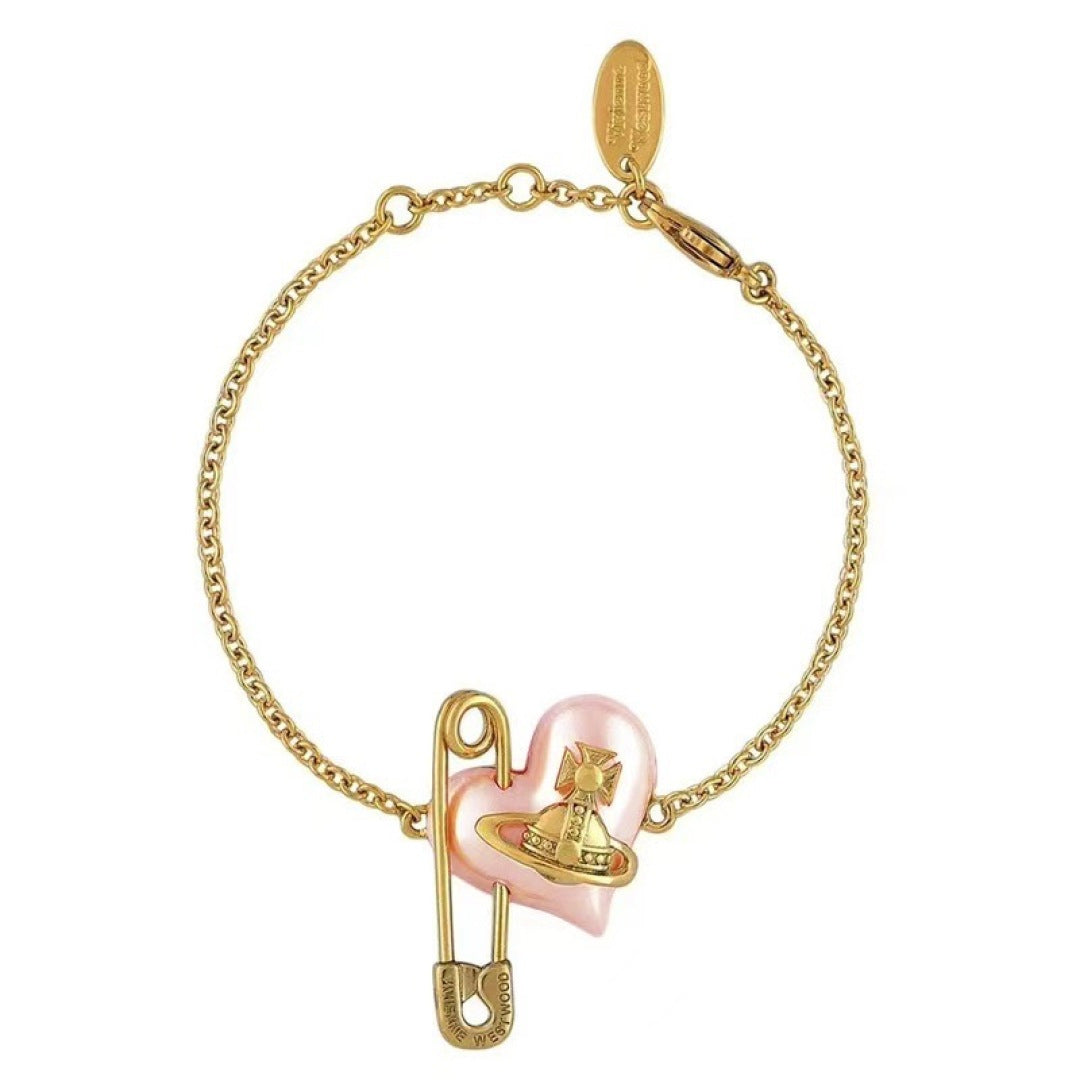 Orb Pendant Necklace in Polished Metal-Tone – Pearl Detail – Design 005 side detail