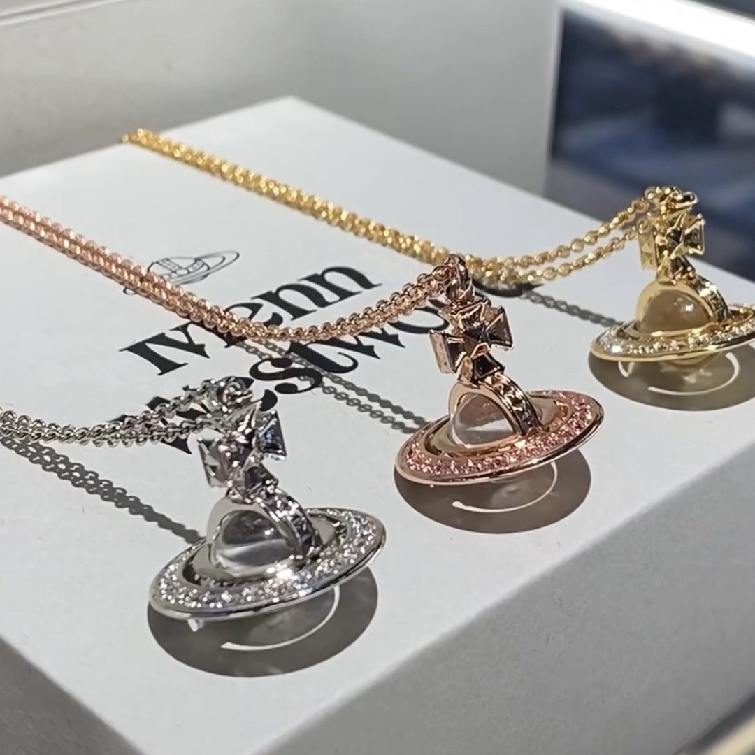 Large Orb Long Pendant Necklace – Large detail view