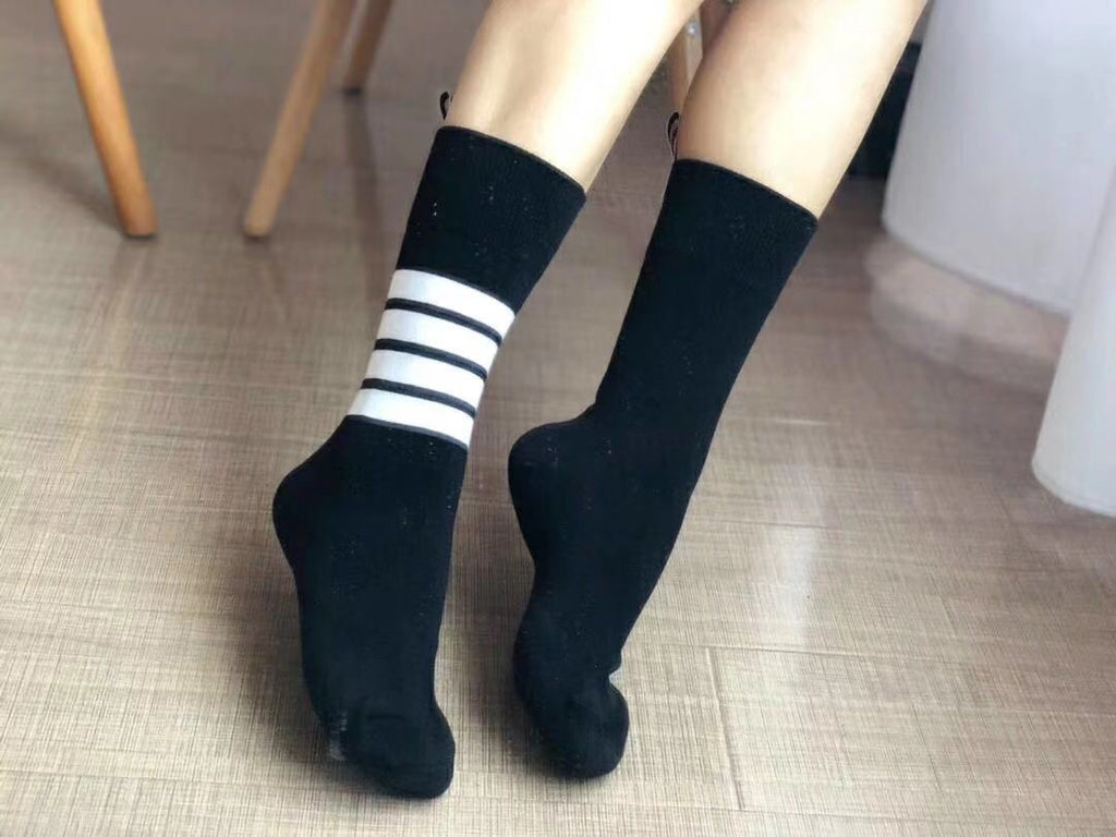 Thom Browne Four-Bar Stripe Details Crew Socks - 6-Pair Set