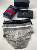 Calvin Klein Clean Logo Waistbands Men's Briefs - 3-Piece Box