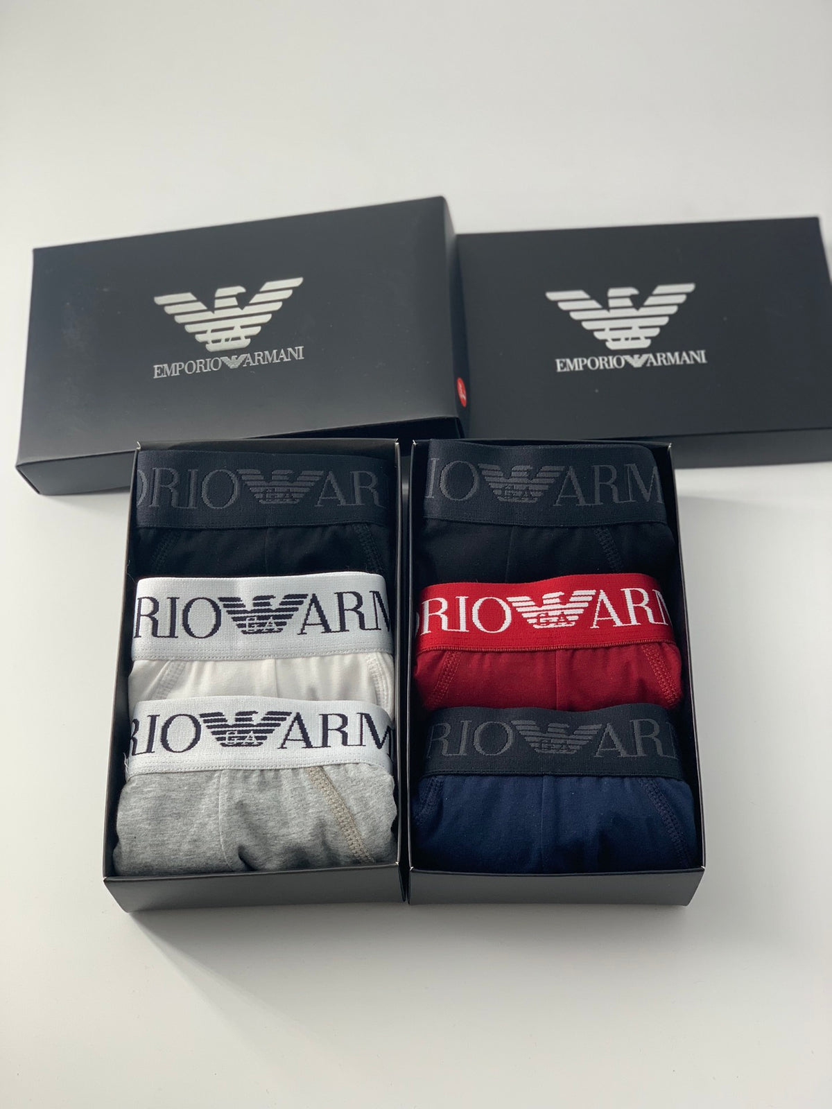 Emporio Armani Cotton Contrast Waistbands And Understated Front Branding Men's Briefs - 3-Piece Box