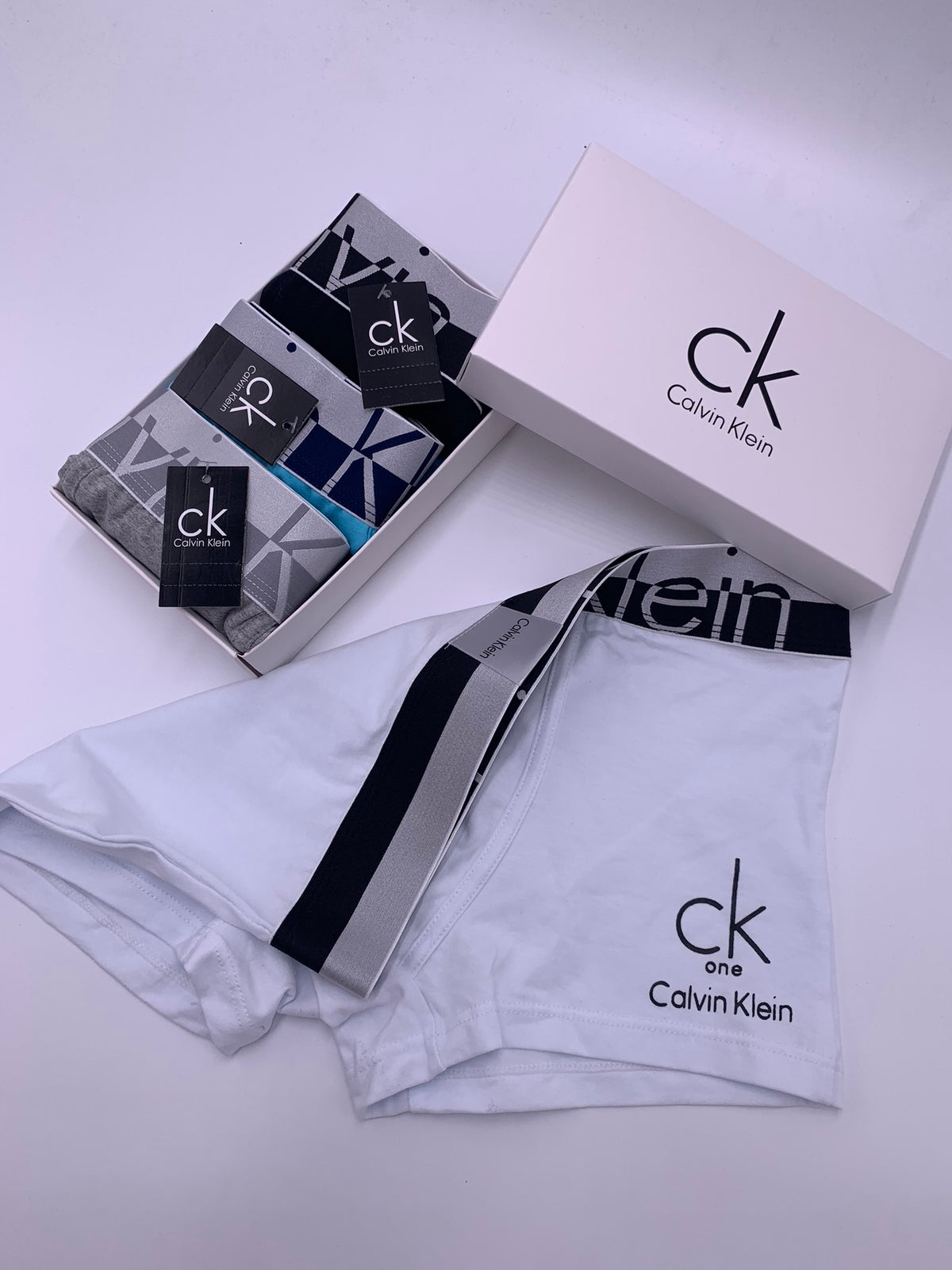 Calvin Klein Graphic Logo Waistbands Men's Boxer Briefs