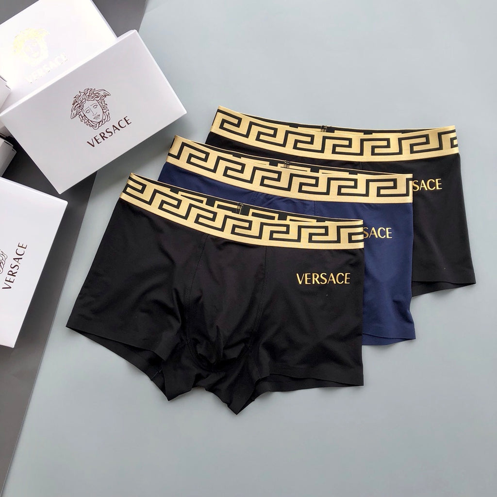 Versace Modal Men's Boxer Briefs - 3-Piece Box