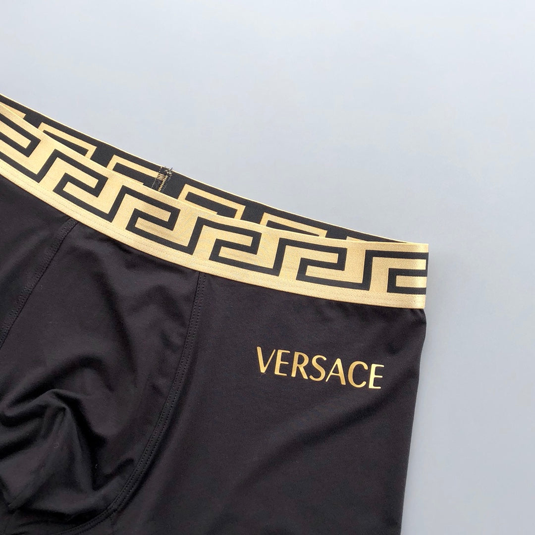 Versace Modal-Blend Logo Detail Men's Boxer Briefs - 3-Piece Box