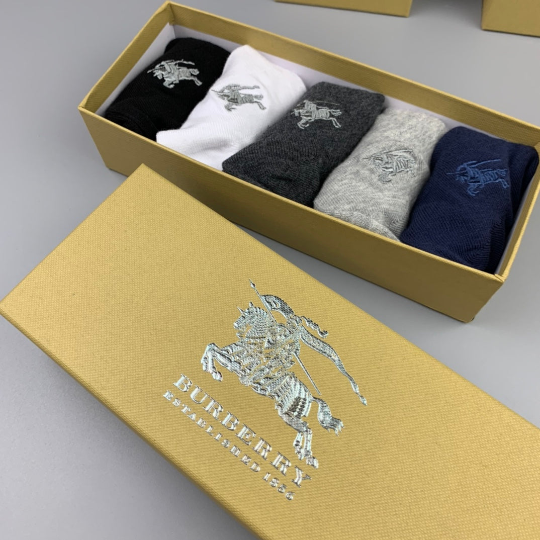 Burberry Cotton Socks - 5-Pair Set
