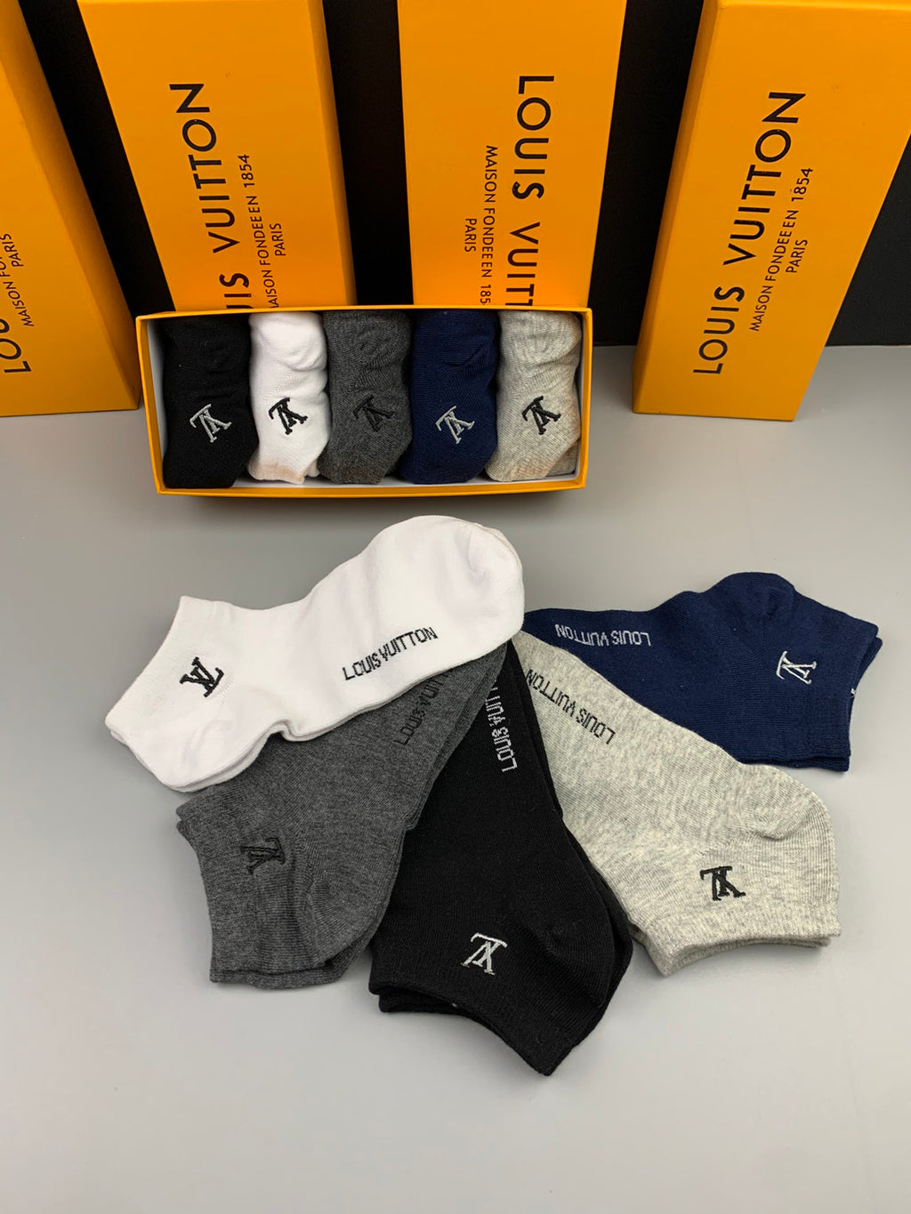 Cotton Short Socks - 5-Pair Pack