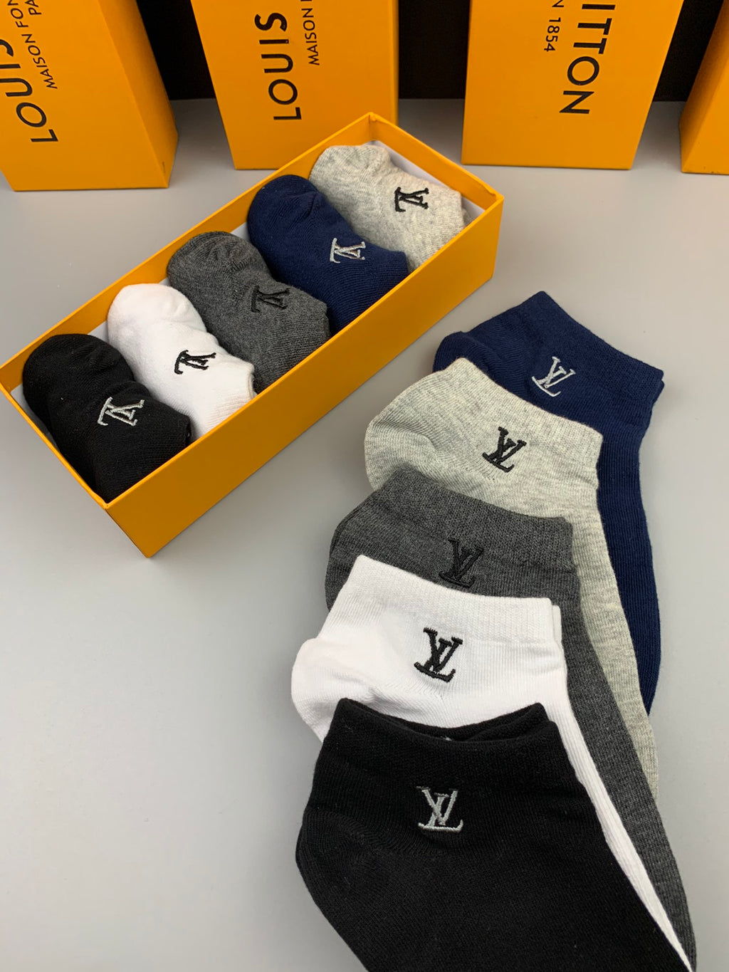 Louis Vuitton Cotton Socks - 5-Pair Set