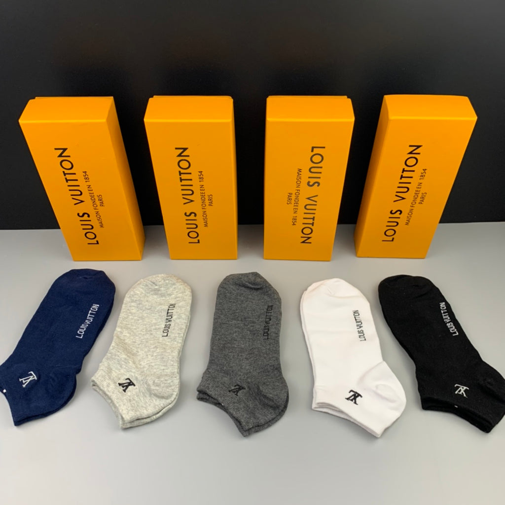 Louis Vuitton Initial Details Ankle Socks - 5-Pair Set