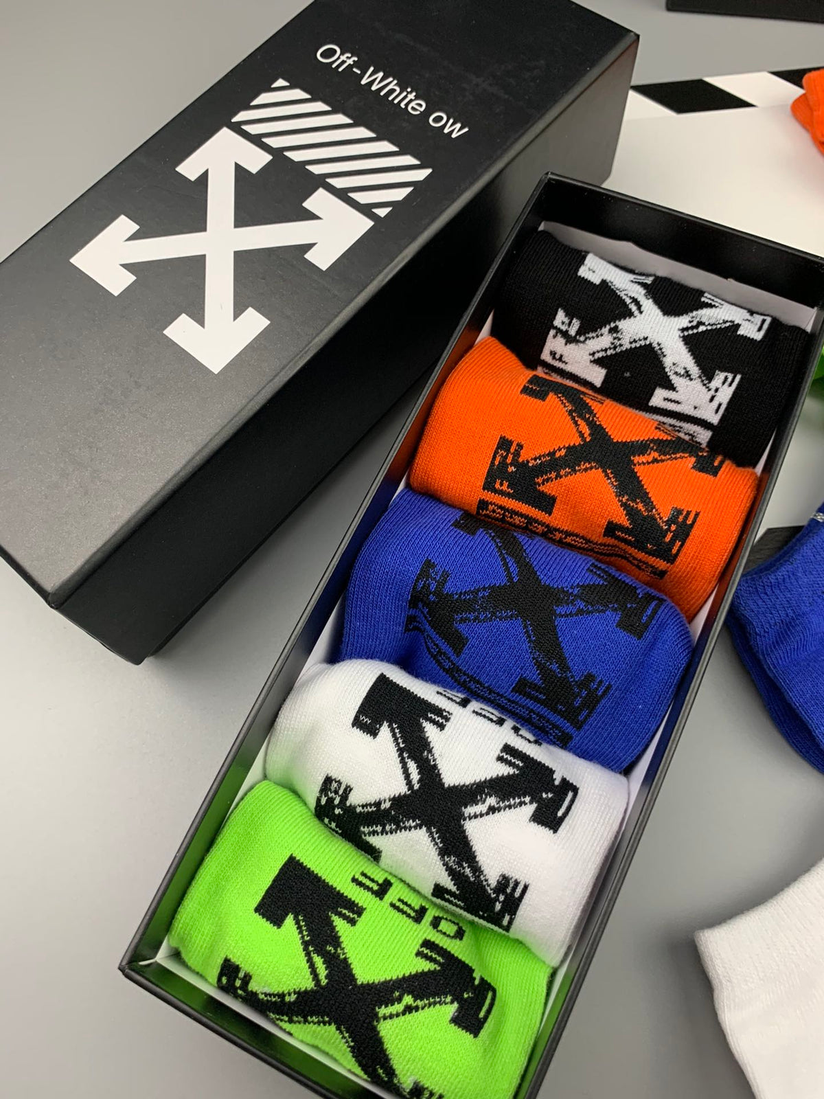 Off-White Cotton Socks