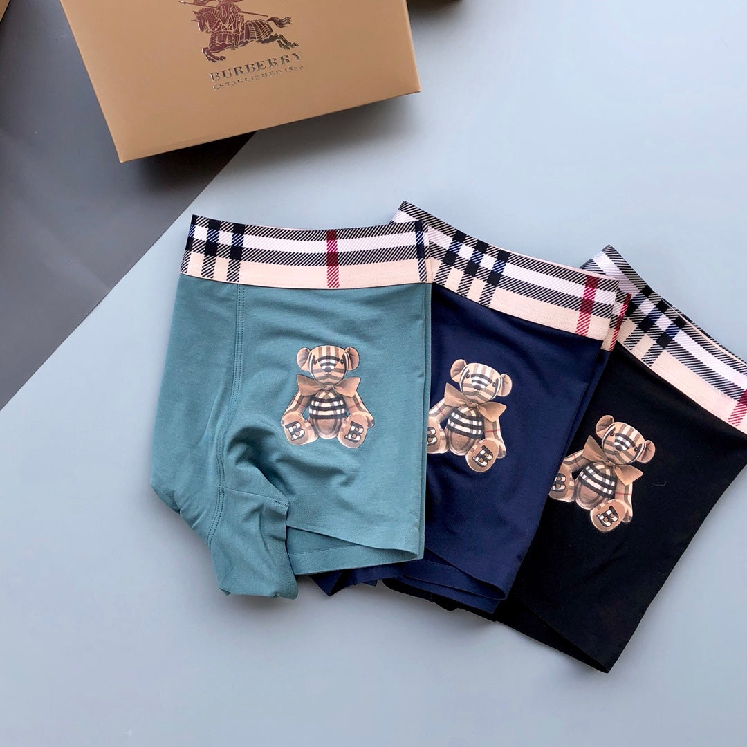 Burberry Modal Men's Boxer Briefs - 3-Piece Box