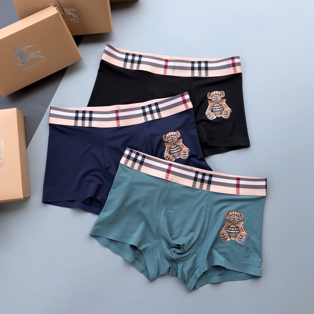 Burberry Modal Men's Boxer Briefs - 3-Piece Box
