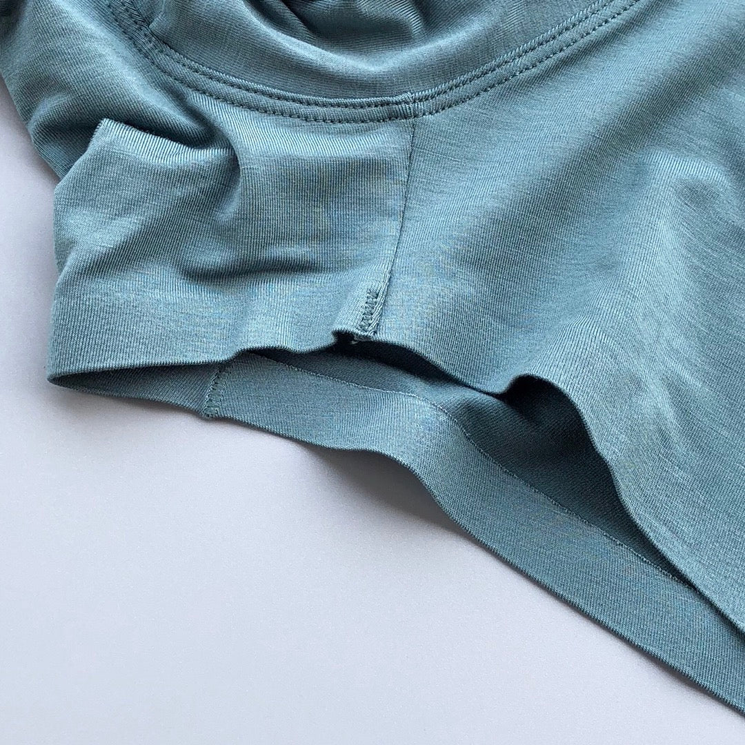 Burberry Navy Aqua Teddy Applique Boxer Briefs 3-Piece Box