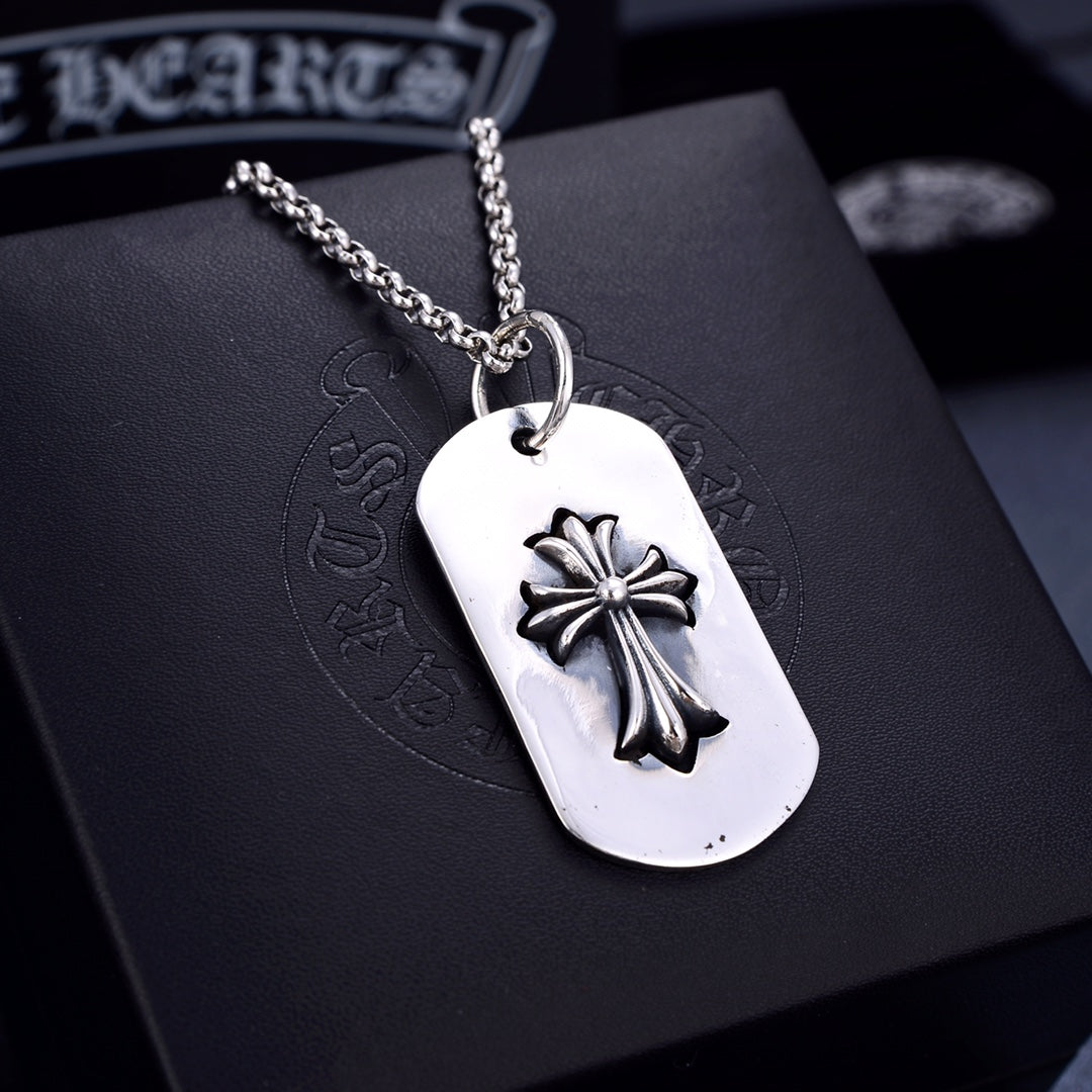 Cross Pendant in Metal-Tone – Design 02 main product view