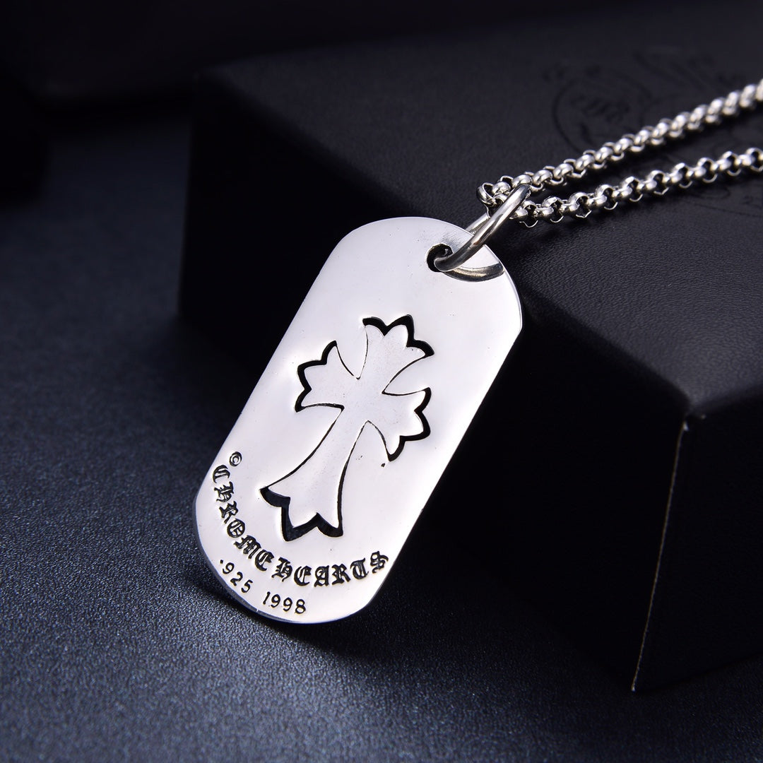 Signature Emblem Jewelry Accessory in Polished Metal-Tone – Design 068 detail view