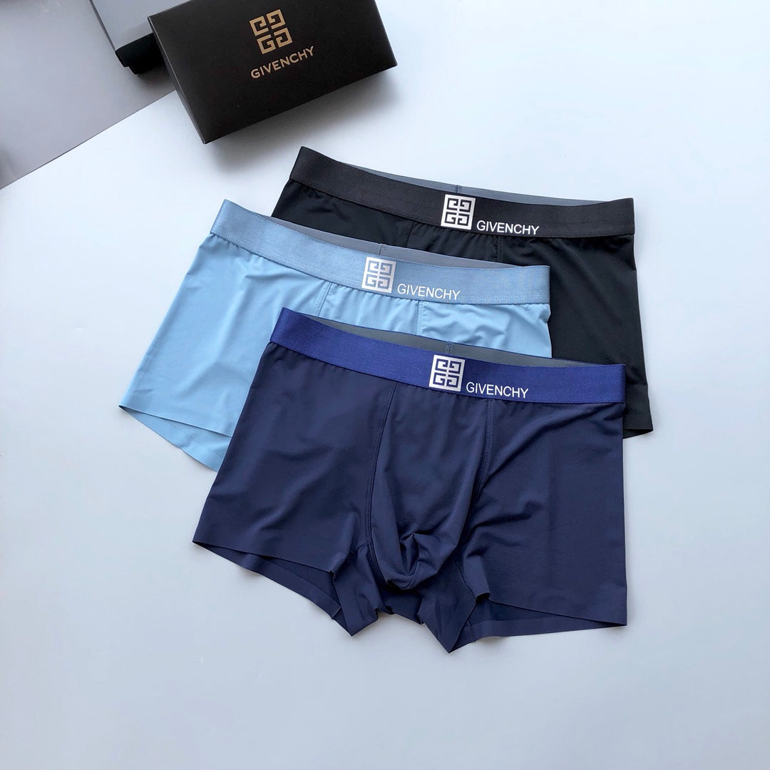 Givenchy Ice-Silk Men's Boxer Briefs - 3-Piece Box
