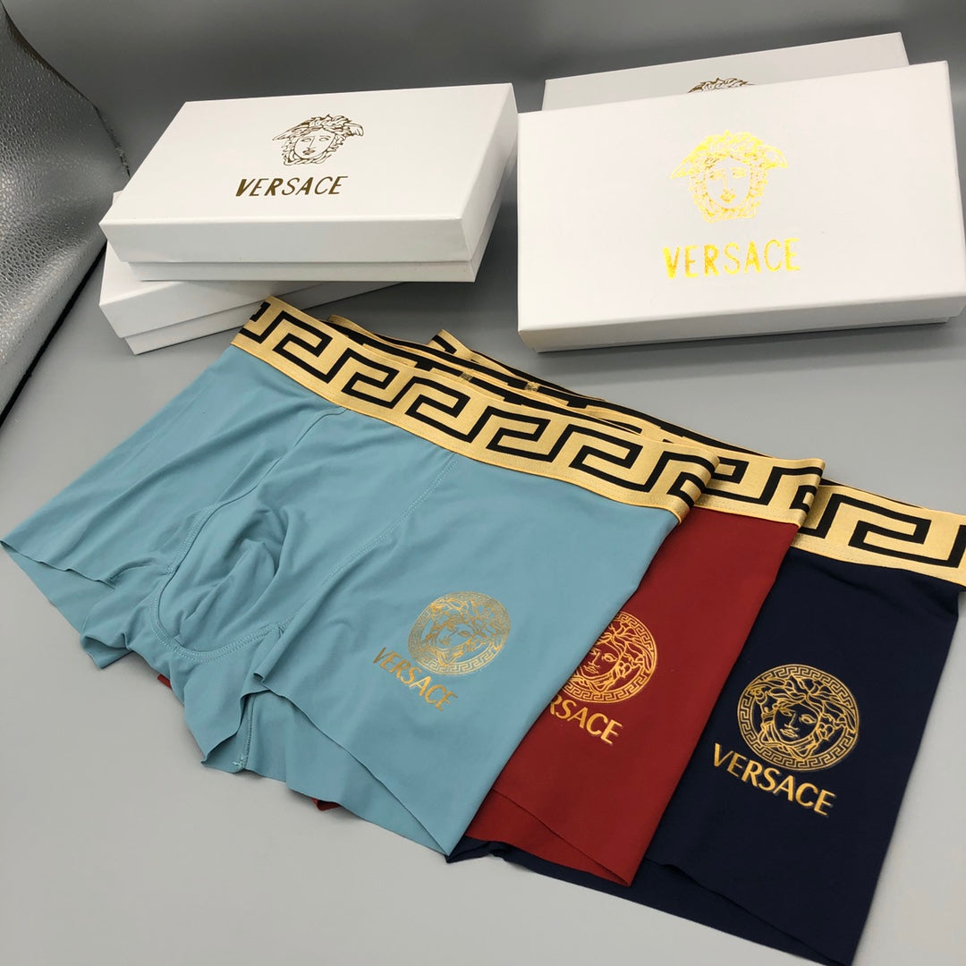 Versace Ice-Silk Men's Boxer Briefs - 3-Piece Box