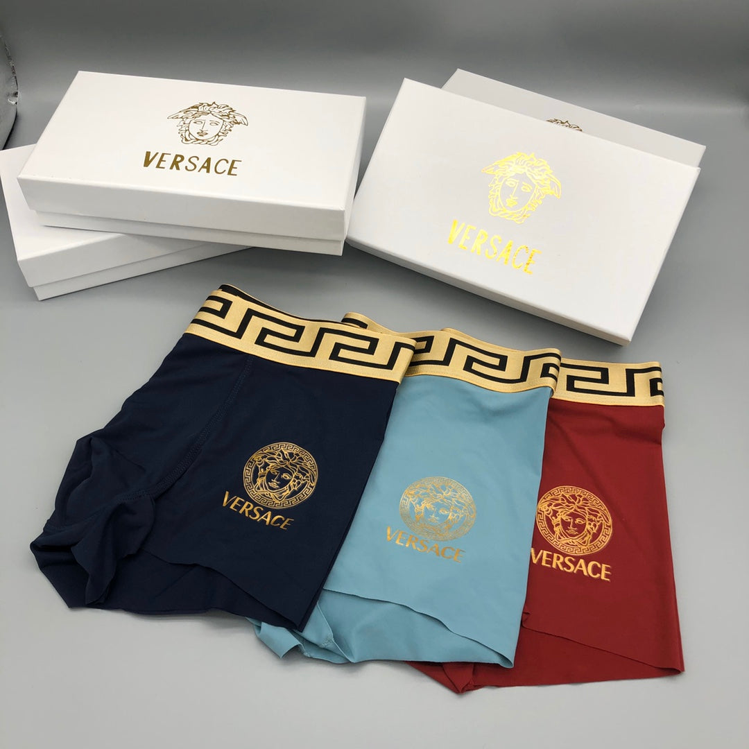 Versace Ice-Silk Men's Boxer Briefs - 3-Piece Box