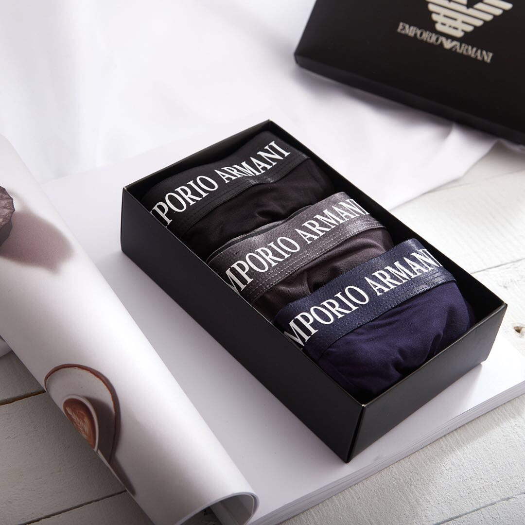 Armani Modal Men's Boxer Briefs - 3-Piece Box