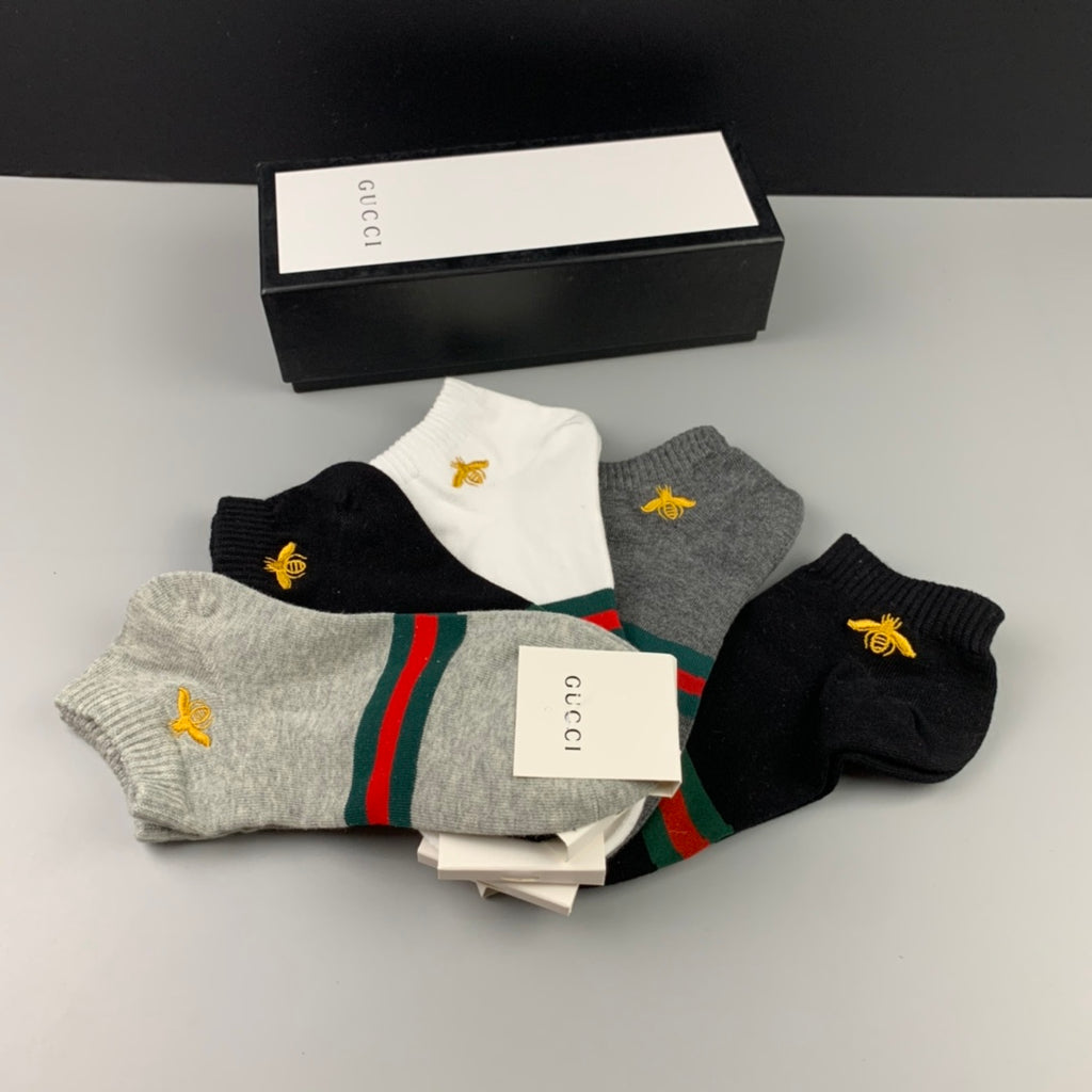 Gucci Bee Cotton Breathable Socks