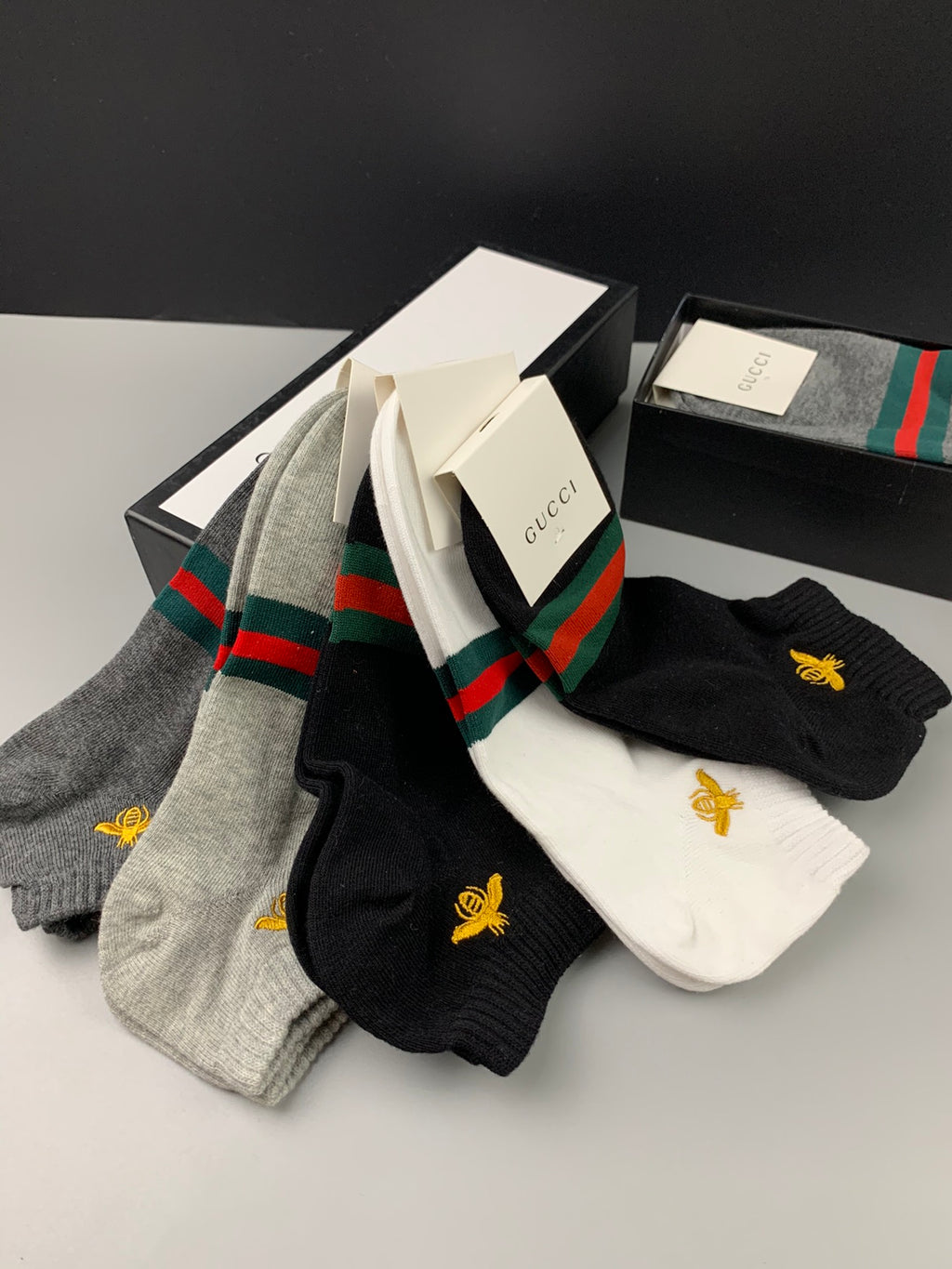 Gucci Bee Cotton Breathable Socks