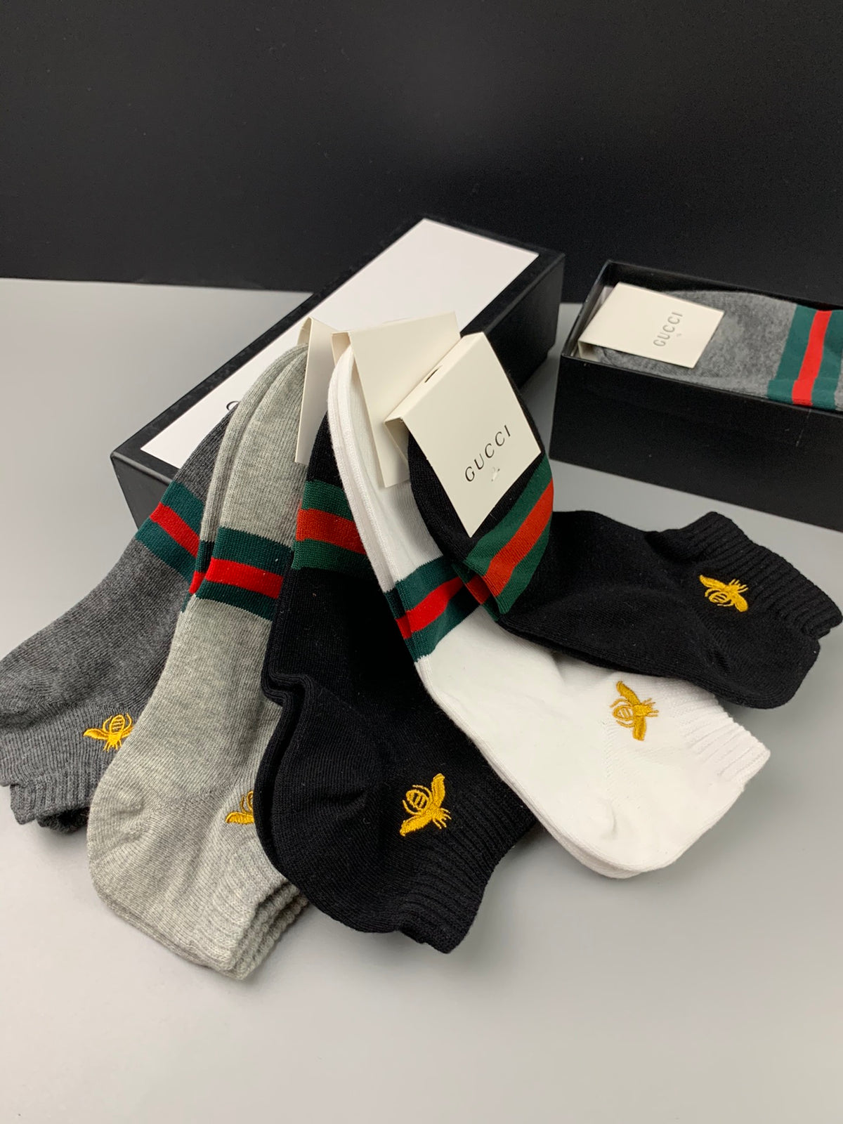 Gucci Bee Cotton Breathable Socks