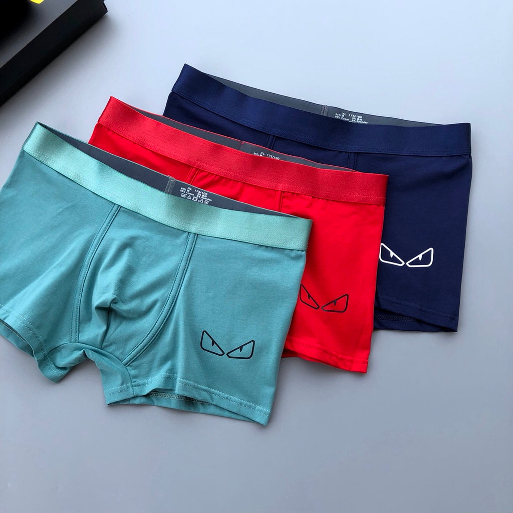 Fendi Cotton Men's Boxer Briefs - 3-Piece Box