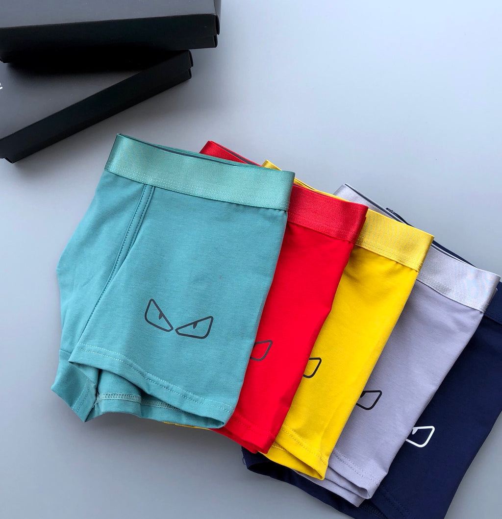 Fendi Eye Graphics Men's Boxer Briefs - 3-Piece Box