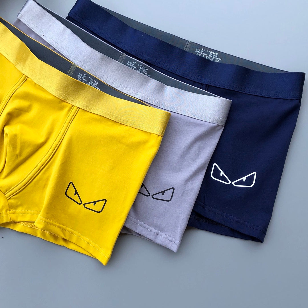 Fendi Cotton Men's Boxer Briefs - 3-Piece Box