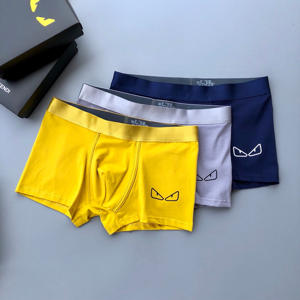 Fendi Cotton Men's Boxer Briefs - 3-Piece Box
