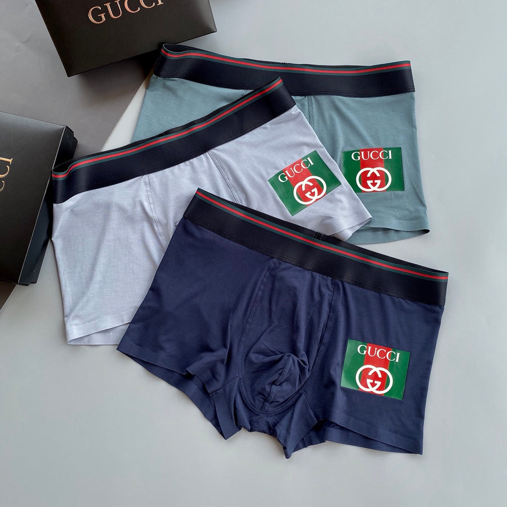 Gucci Modal Men's Boxer Briefs - 3-Piece Box