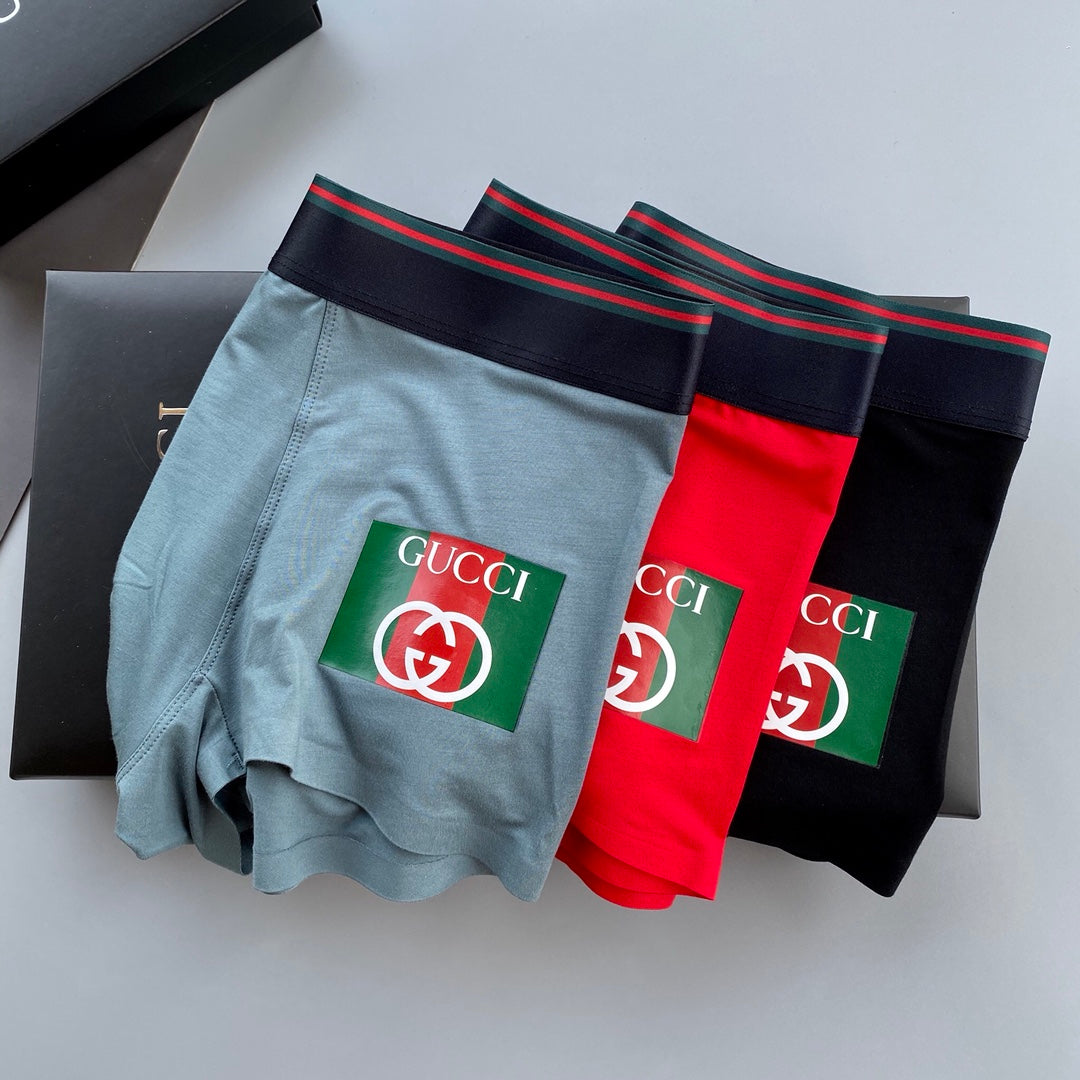 Gucci Modal Men's Boxer Briefs - 3-Piece Box