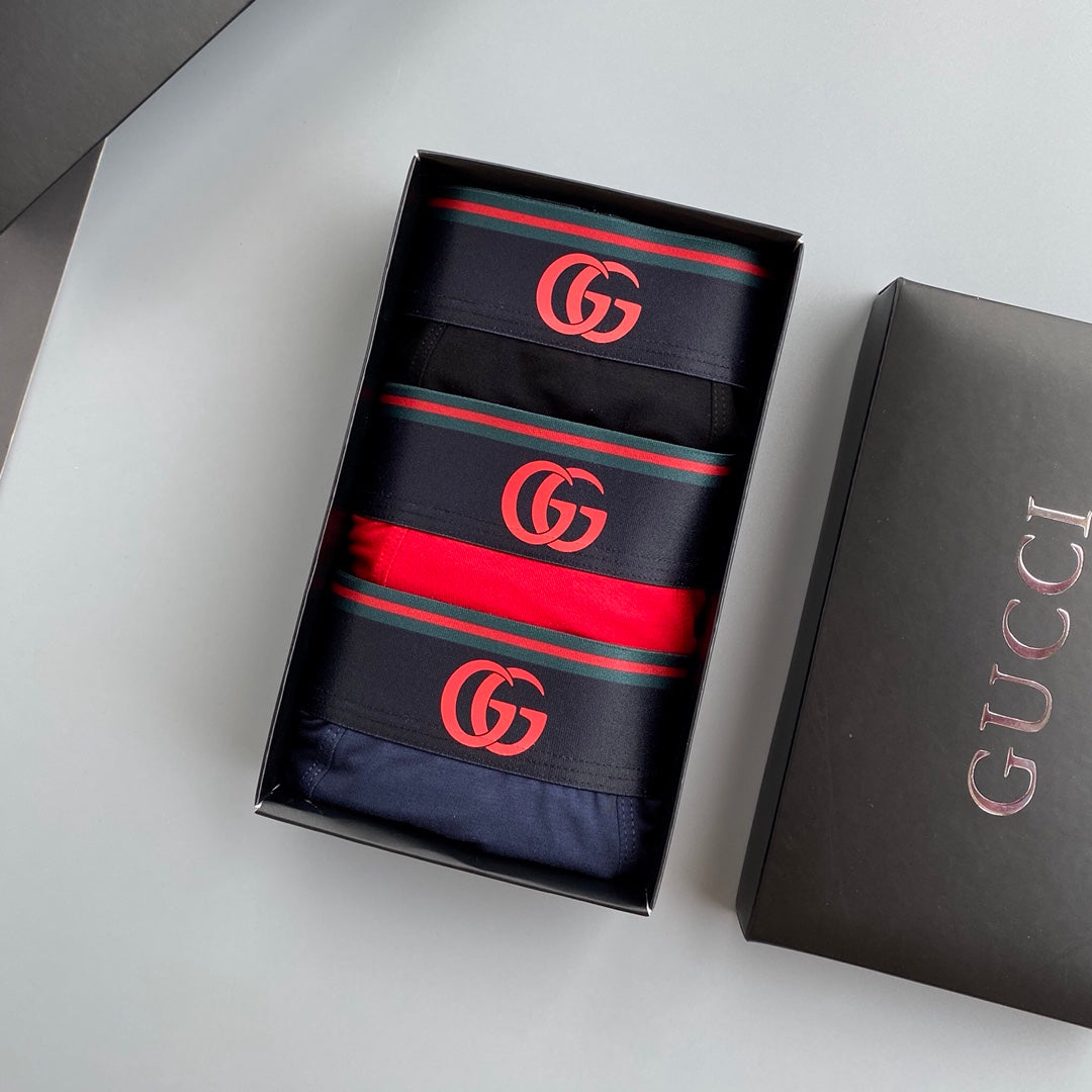 Gucci Modal Men's Boxer Briefs - 3-Piece Box