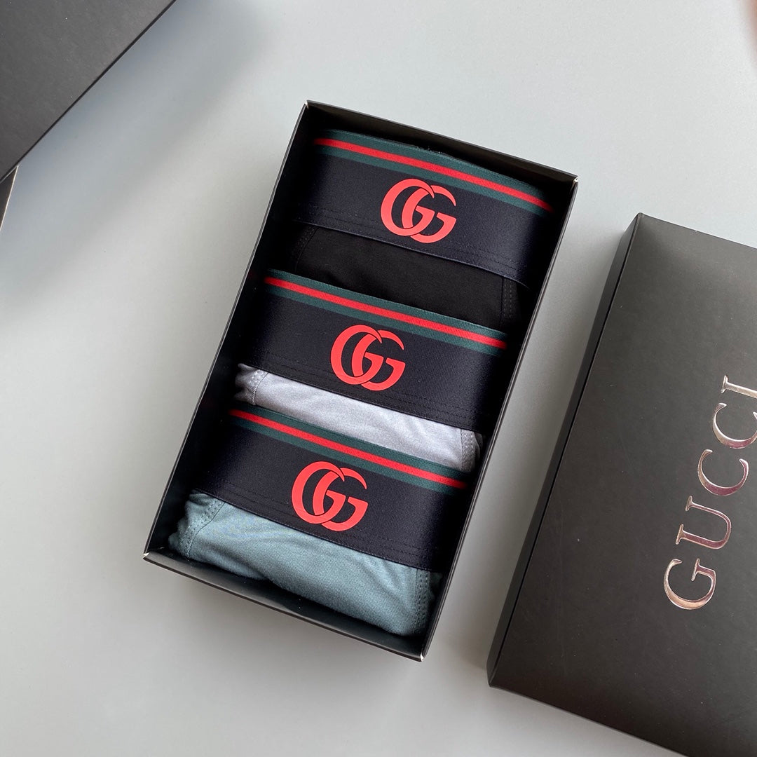 Gucci Modal Men's Boxer Briefs - 3-Piece Box