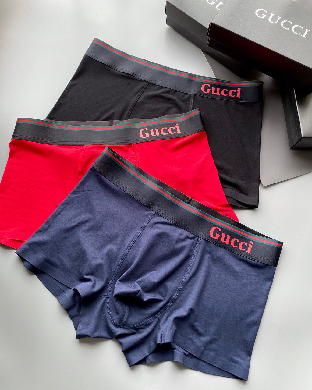 Gucci Modal Men's Boxer Briefs - 3-Piece Box