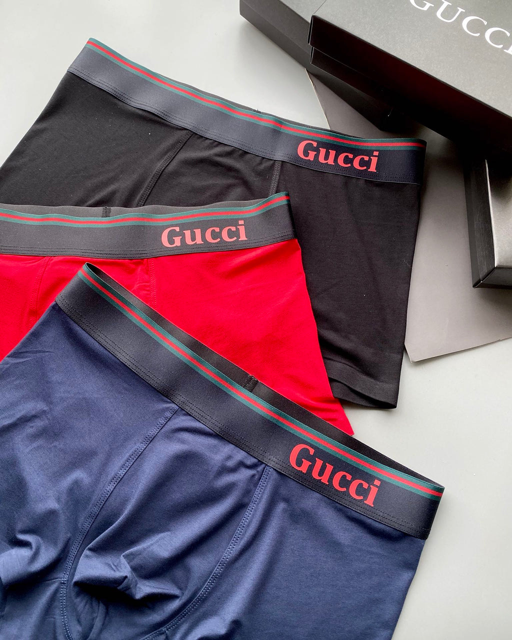 Gucci Modal Men's Boxer Briefs - 3-Piece Box