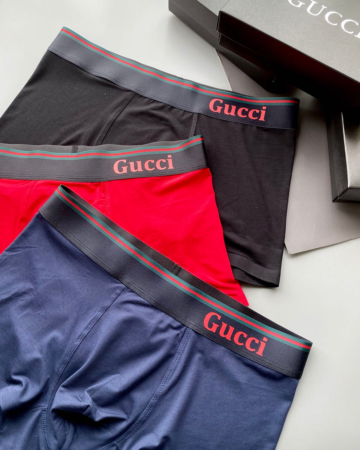 Gucci Modal Men's Boxer Briefs - 3-Piece Box