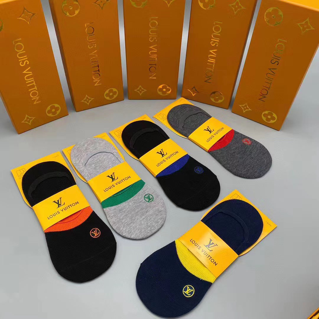 Louis Vuitton Short Socks - 5-Pair Pack
