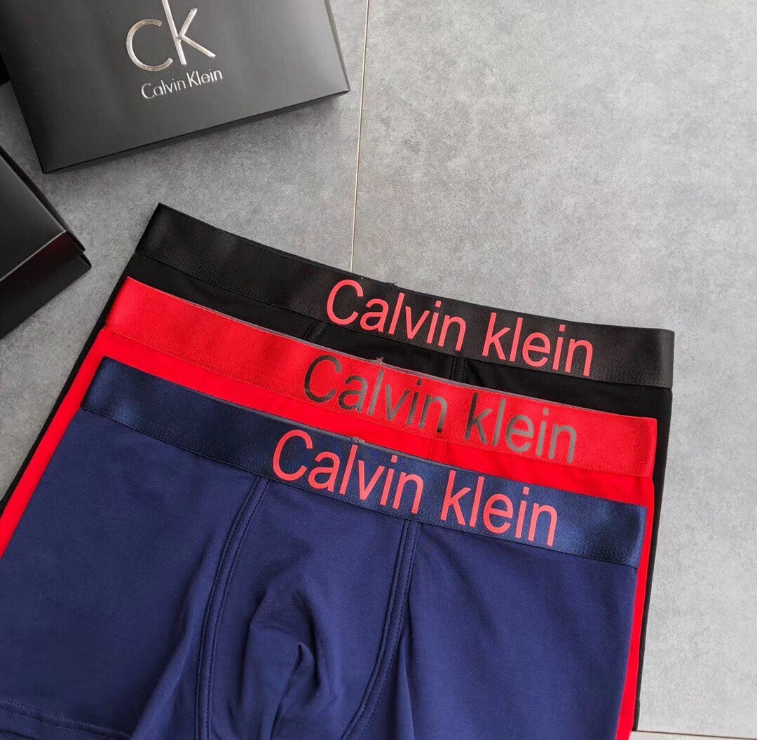 Calvin Klein Bright Mixed-Colour Boxer Briefs 3-Piece Box