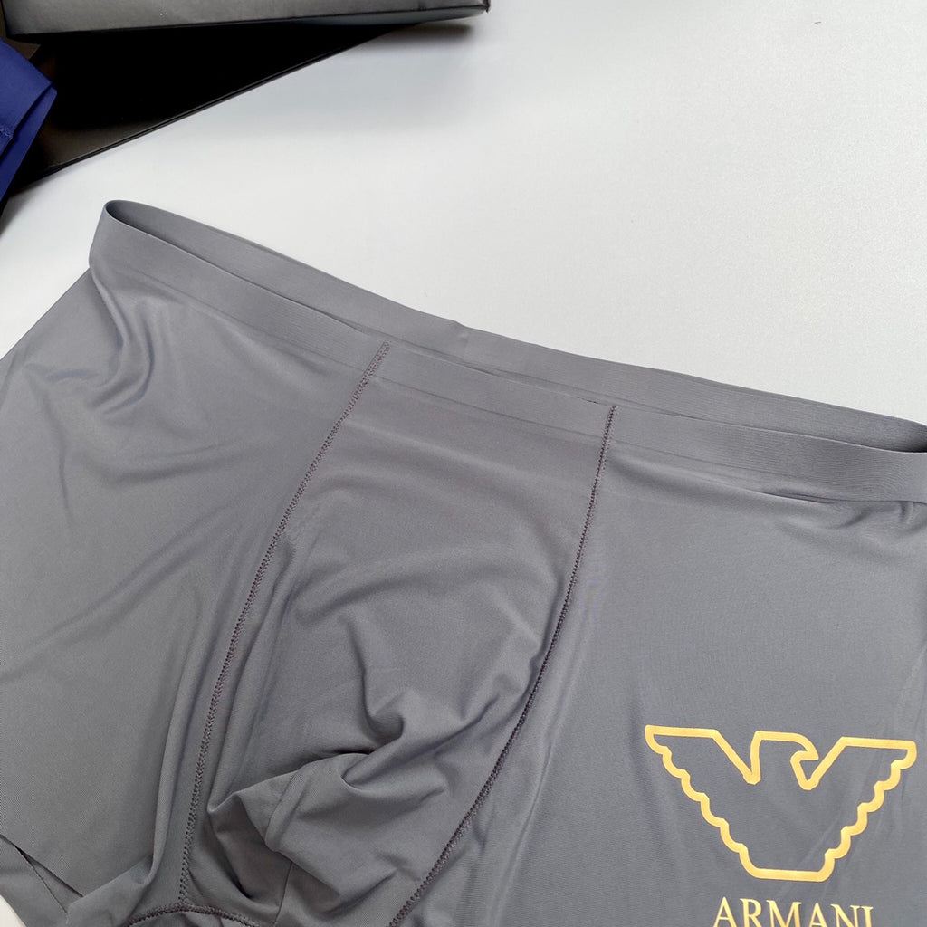 Armani Milk-Silk Men's Boxer Briefs - 3-Piece Box