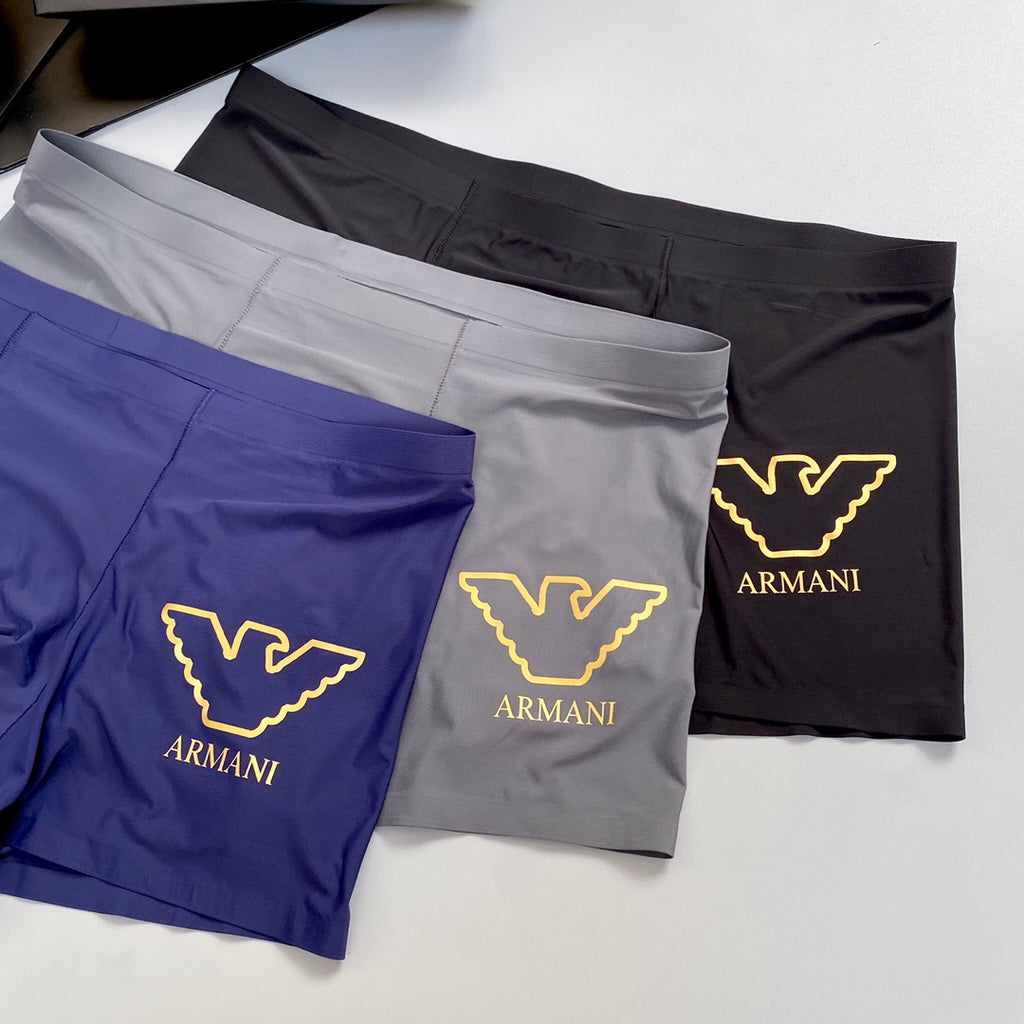 Armani Milk-Silk Men's Boxer Briefs - 3-Piece Box