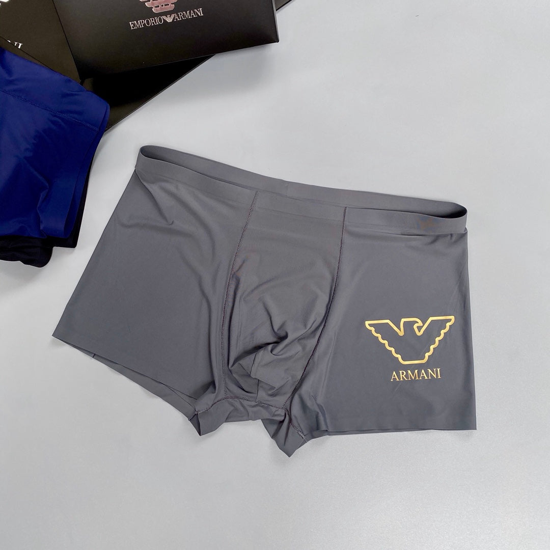 Armani Milk-Silk Men's Boxer Briefs - 3-Piece Box
