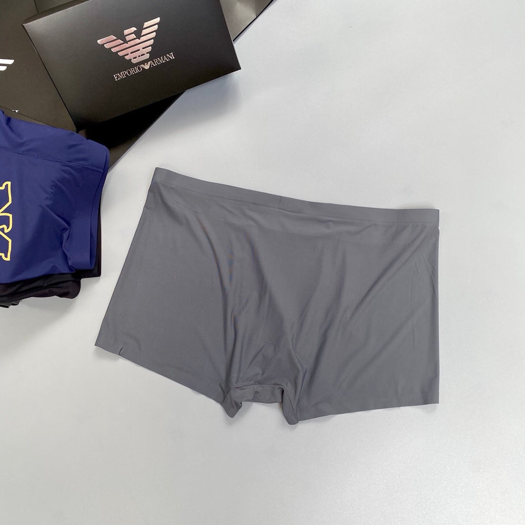 Armani Milk-Silk Men's Boxer Briefs - 3-Piece Box